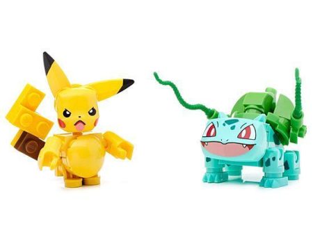 Mega Construx Pokemon Pikachu vs. Bulbasaur Hot on Sale