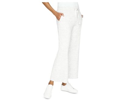 B NEW YORK Womens Stretch Tie Heather Flare Pants Online Sale