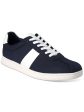 CLUBROOM Mens Navy Cushioned Edwin Round Toe Platform Lace-Up Sneakers Shoes M Sale