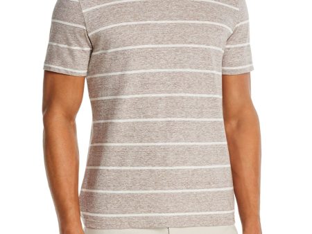 DYLAN GRAY Mens Brown Striped Casual Shirt Discount