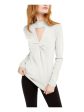 INC Womens Cut Out Long Sleeve Keyhole T-Shirt on Sale