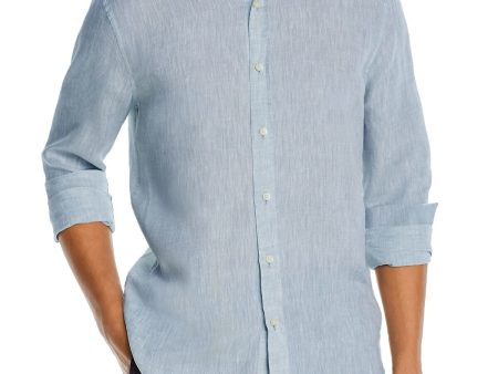 The Mens store Mens Blue Button Down Casual Shirt Online now