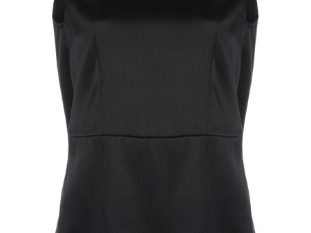 Adam Lippes Womens Black V Neck Wear To Work Tank Top Discount