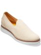 COLE HAAN Womens Beige Mixed Stitchlight Flexible Moisture Management Cushioned Comfort Cloudfeel Meridan Almond Toe Wedge Slip On Loafers Shoes B Online