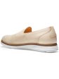 COLE HAAN Womens Beige Mixed Stitchlight Flexible Moisture Management Cushioned Comfort Cloudfeel Meridan Almond Toe Wedge Slip On Loafers Shoes B Online