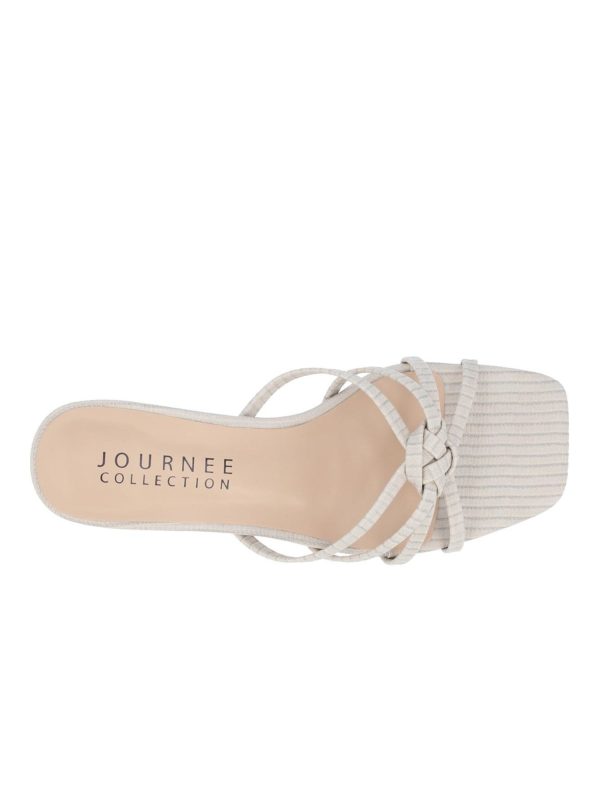 JOURNEE COLLECTION Womens Ivory Goring Heel Pull-Tab Perforated Padded Clara Round Toe Wedge Zip-Up Sneakers Shoes Online Hot Sale