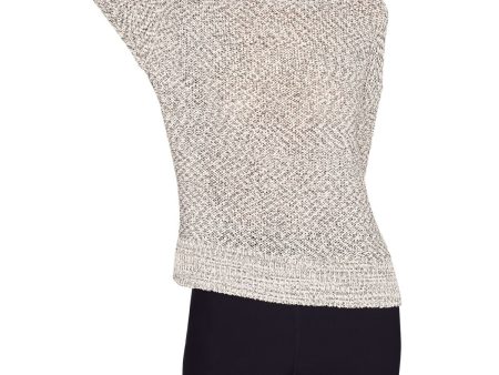 B NEW YORK Womens Black Knit Long Sleeve Jewel Neck Sweater on Sale