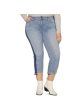 SANCTUARY DENIM Womens Zippered Color Block High Waist Jeans For Cheap