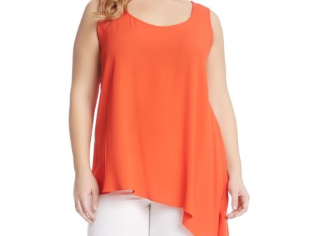 KAREN KANE Womens Sleeveless Scoop Neck Tank Top Supply