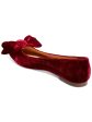 JACK ROGERS Womens Burgundy Bow Accent Padded Heidi Pointed Toe Slip On Flats Shoes M Online