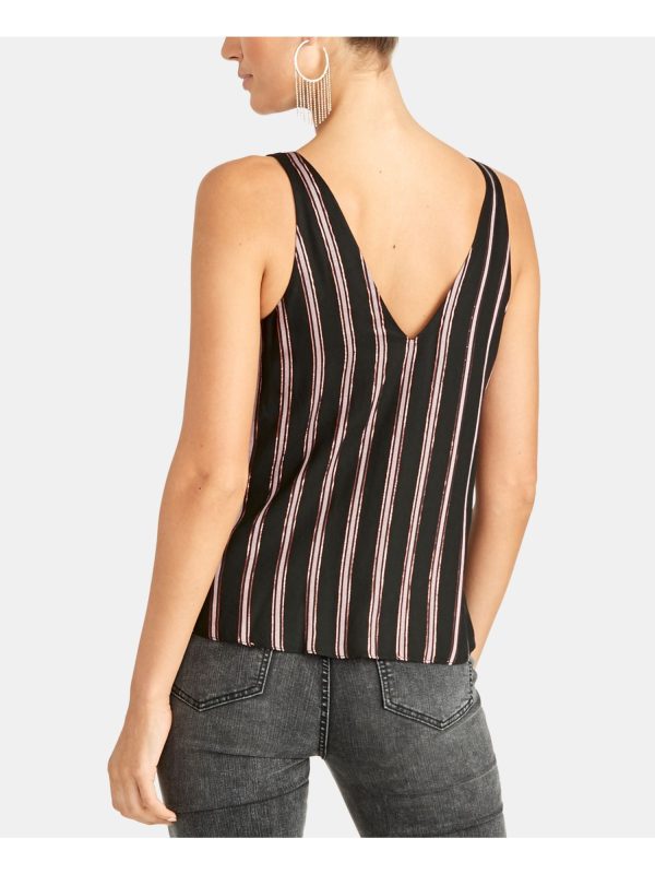 RACHEL ROY Womens Striped Sleeveless V Neck Tank Top Online