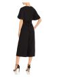 ELIZA J Womens Short Sleeve V Neck Wide Leg Jumpsuit Hot on Sale