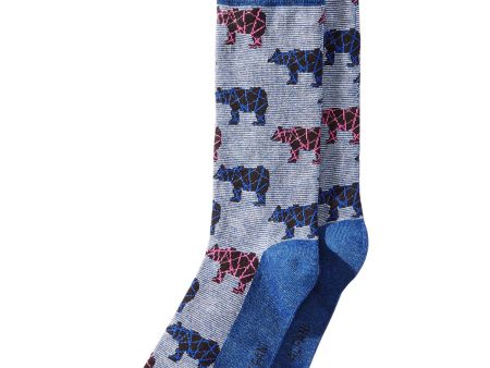 ALFANI Mens Navy Bear Textured Seamless Novelty Crew Socks For Cheap