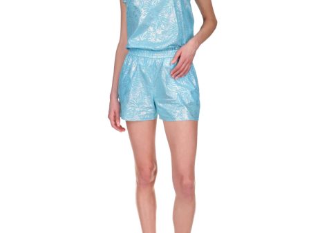 MICHAEL MICHAEL KORS Womens Turquoise Pocketed Pull-on Elastic Waist Shorts Shorts For Sale