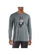 CLUBROOM Mens Gray Graphic Classic Fit Cotton T-Shirt on Sale