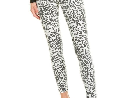 HUDSON Womens Black Animal Print Skinny Jeans Fashion