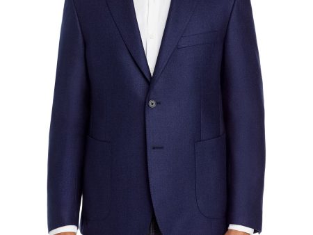 DYLAN GRAY Mens Navy Cotton Blazer Online Sale