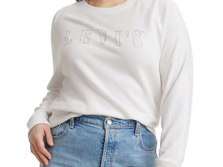 LEVI S Womens Glitter Printed Sweatshirt Online Hot Sale