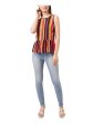 RILEY&RAE Womens Striped Sleeveless Round Neck Top on Sale