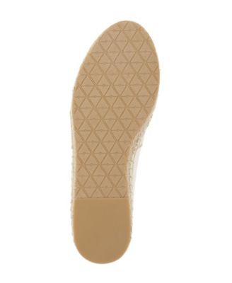 ZAC ZAC POSEN Womens White Striped Ribbon Mesh Insert Details Comfort Vida Round Toe Slip On Espadrille Shoes M Sale