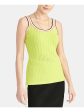 RACHEL ROY Womens Textured Sleeveless Scoop Neck Tank Top For Cheap