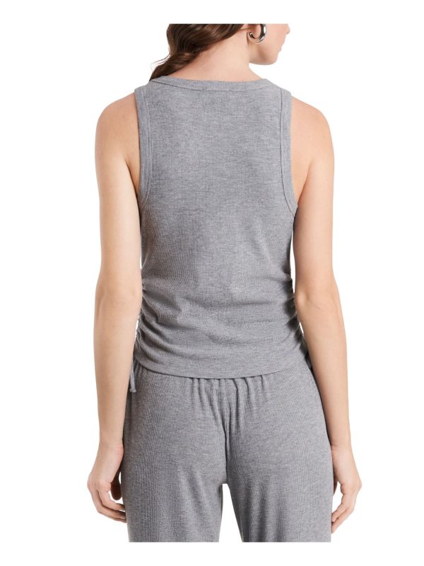 1. STATE Womens Stretch Ruched Sleeveless Crew Neck Tank Top Sale