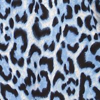 MICHAEL MICHAEL KORS Womens Blue Animal Print 3 4 Sleeve Scoop Neck T-Shirt Online