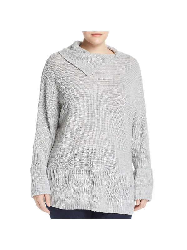 ALISON ANDREWS Womens Ribbed Long Sleeve Tunic Sweater on Sale