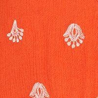 SANCTUARY Womens Orange Embroidered Printed Sleeveless V Neck Tunic Top Supply