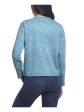 WEATHERPROOF VINTAGE Womens Blue Pocketed Casual Boyfriend Fit French Terr Sweatshirt Fashion