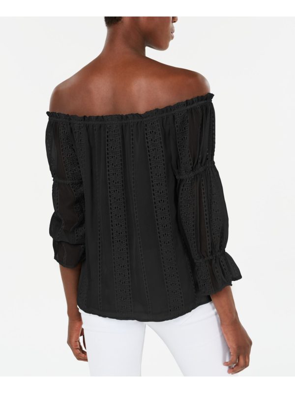 INC Womens 3 4 Sleeve Off Shoulder Top Supply