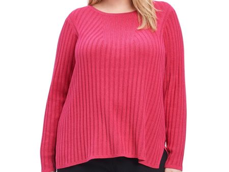 FOXCROFT Womens Glitter Long Sleeve Crew Neck Sweater For Sale