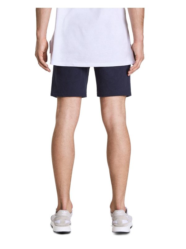 NXP Mens Navy Drawstring Striped Athletic Fit Cotton Shorts For Cheap