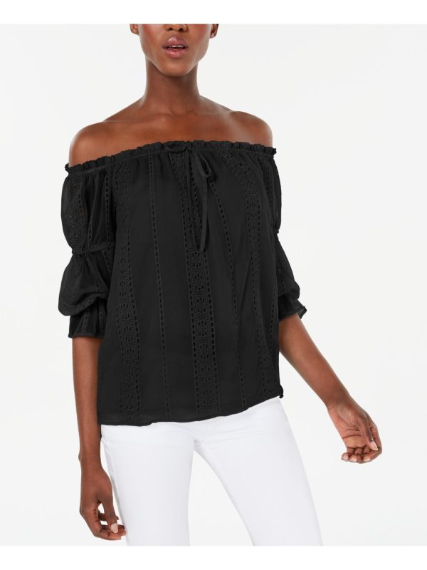 INC Womens 3 4 Sleeve Off Shoulder Top Supply