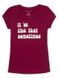 LOVE TRIBE Womens Burgundy Printed Short Sleeve Crew Neck T-Shirt Supply