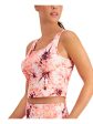 IDEOLOGY Womens Pink Moisture Wicking Short Length Tie Dye Sleeveless Round Neck Tank Top For Cheap