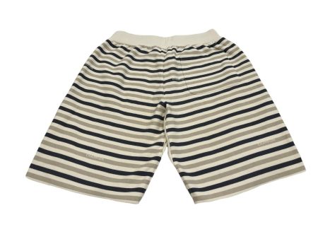 CHAMPION Mens Beige Striped Classic Fit Lounge Shorts Supply