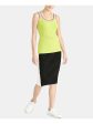 RACHEL ROY Womens Textured Sleeveless Scoop Neck Tank Top For Cheap