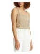 LEVI S Womens Beige Floral Scoop Neck Cami Top Discount