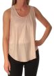 RACHEL ROY Womens Pink Tie Sleeveless Scoop Neck Top Discount