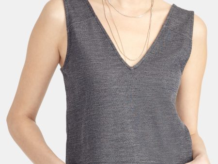 RACHEL ROY Womens Navy Sleeveless V Neck Top Online