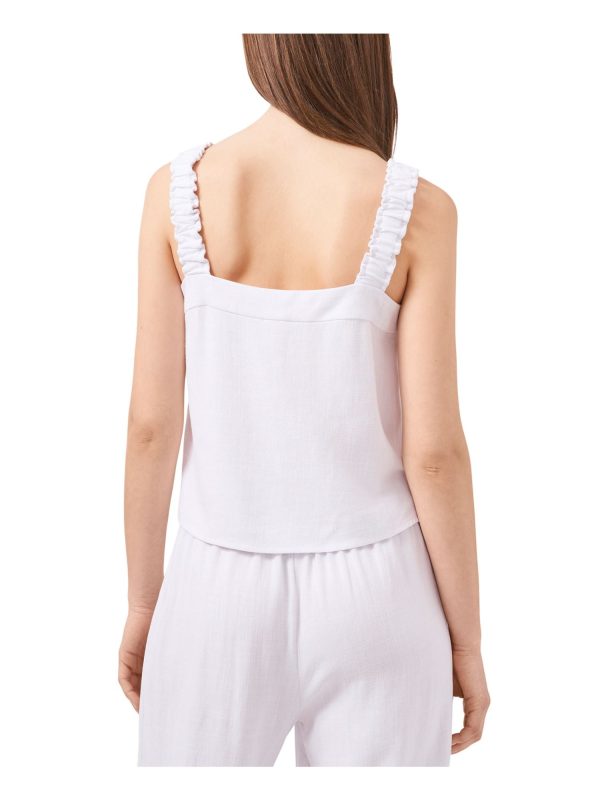 RILEY&RAE Womens Ruched Sleeveless Tank Top Online Sale