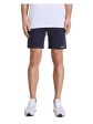 NXP Mens Navy Drawstring Striped Athletic Fit Cotton Shorts For Cheap