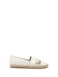 ZAC ZAC POSEN Womens White Striped Ribbon Mesh Insert Details Comfort Vida Round Toe Slip On Espadrille Shoes M Sale