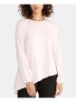 RACHEL ROY Womens Pink Long Sleeve Crew Neck Top For Sale