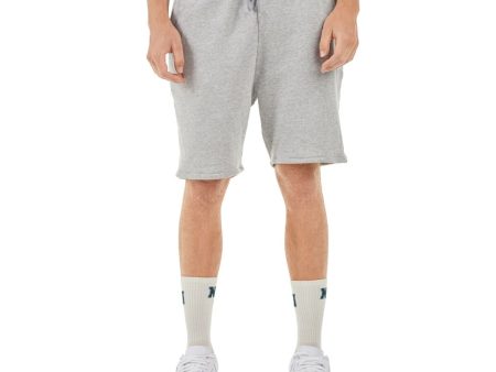 NANA JUDY Mens Gray Heather Regular Fit Cotton Blend Shorts Online