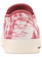 SUN STONE Mens Red Tie Dye Goring Cushioned Reins Round Toe Platform Slip On Sneakers Shoes M Fashion