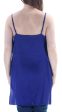 KENSIE Womens Blue Spaghetti Strap V Neck Intimates Hi-Lo Top Online Sale