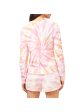 1. STATE Womens Orange Tie Dye Long Sleeve Sweatshirt Discount