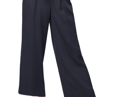 B NEW YORK Womens Navy Wide Leg Pants Hot on Sale